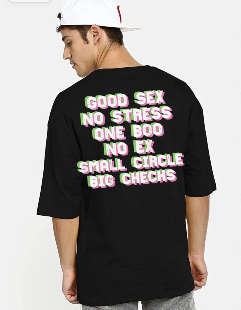 Good Sex No Stress Oversized T Shirt Swag Shirts