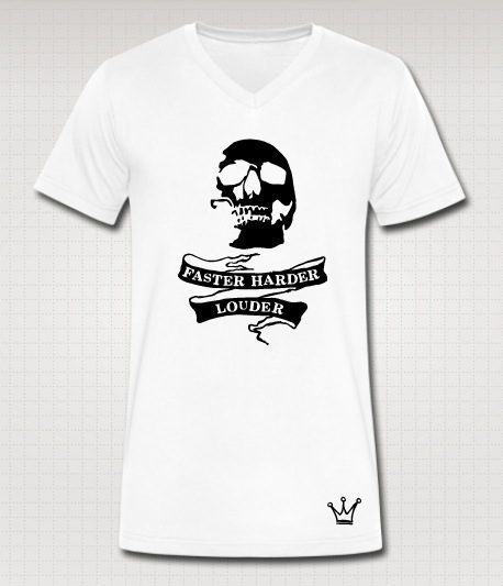 Faster Skull V-Neck