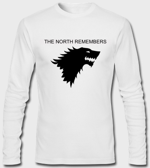 ‘The North Remembers Full Sleeves T-shirt | Swag Shirts