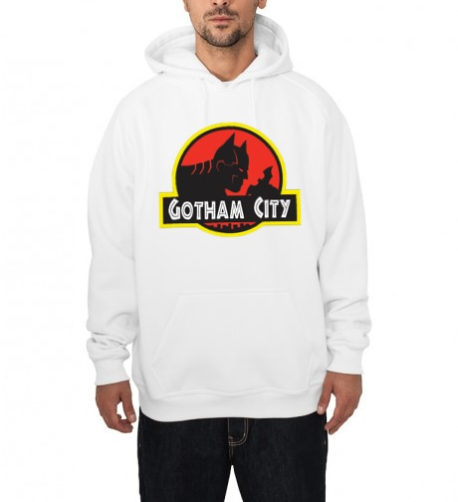 Batman "Gotham City" White Hoodie