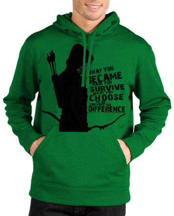 green arrow sleeveless hoodie