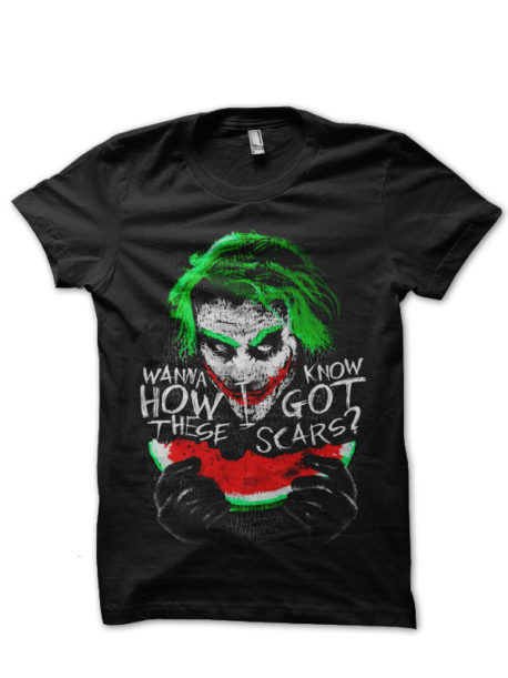 Joker Black Half Sleeve Tee