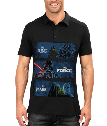 Lords Of Star Magic Polo Black Tee