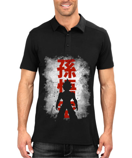 Over 9000 Black Polo Tee