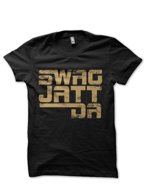 Jatt Swag Black Tee - Swag Shirts