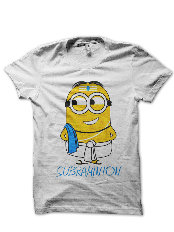 southindian minion white tee | Swag Shirts