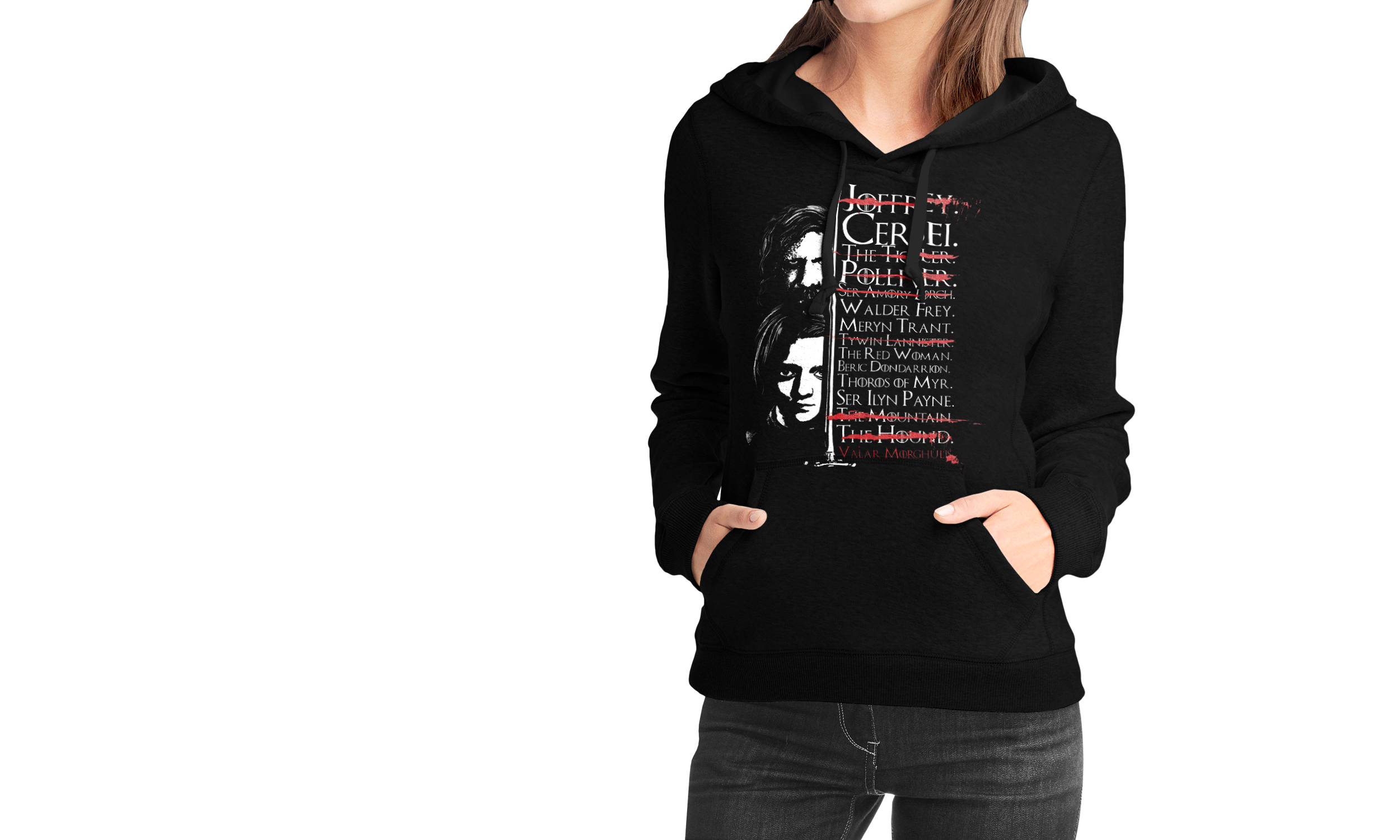 arya black girls hoodie | Swag Shirts