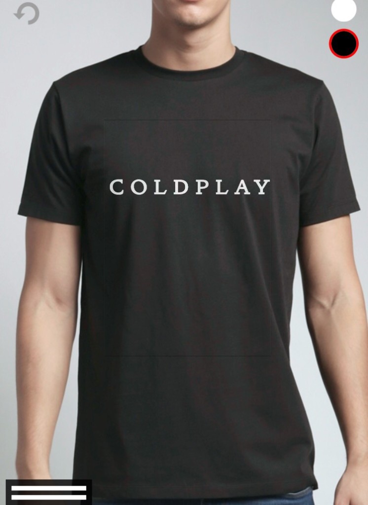 Coldplay Black T-Shirt