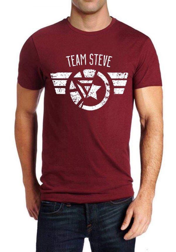 Team Steve Maroon Tee