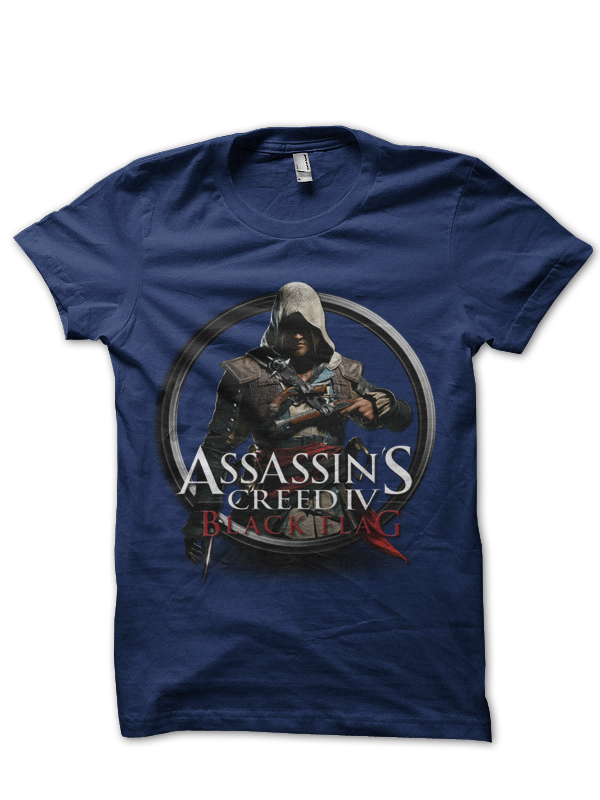 Assassins Creed Navy Blue Tee - Swag Shirts