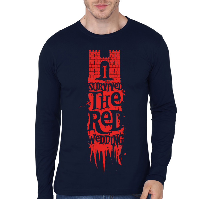 The Red Wedding Navy Blue Full Sleeve Tee