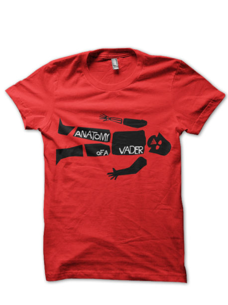 Vader Is Anatomy Red Tee