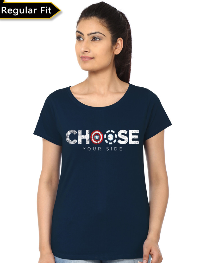 Civil War Navy Blue Girls T-Shirt