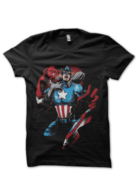 Captain America Black Tee