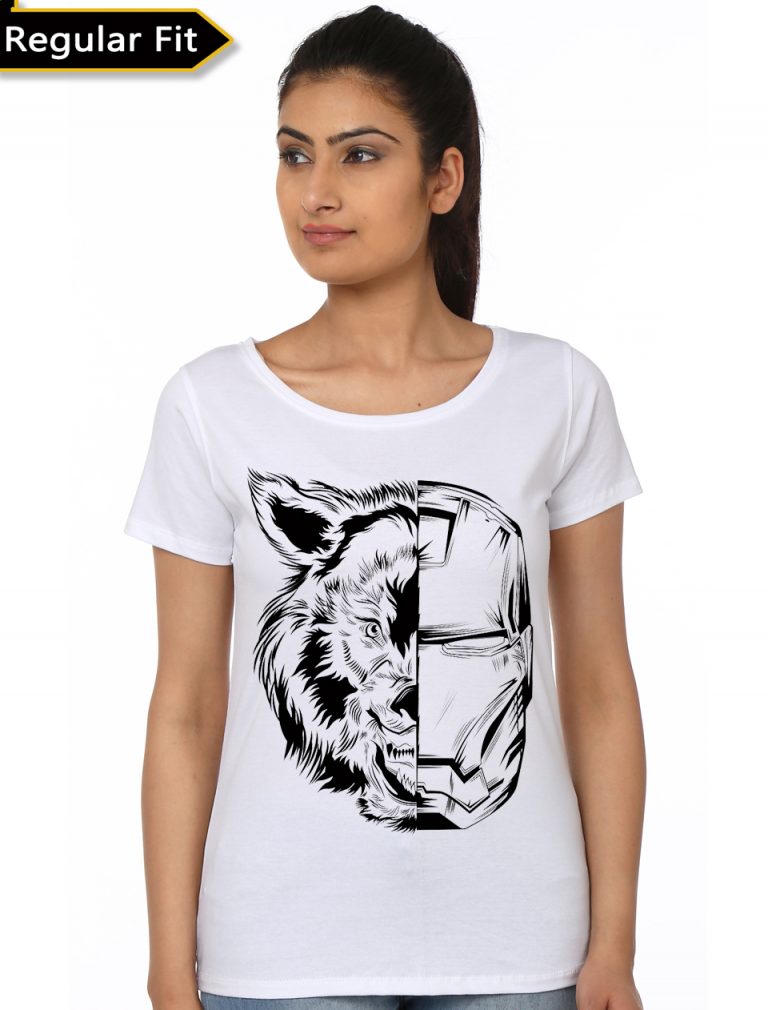 Iron Wolf Girls Black T-Shirt - Image 3