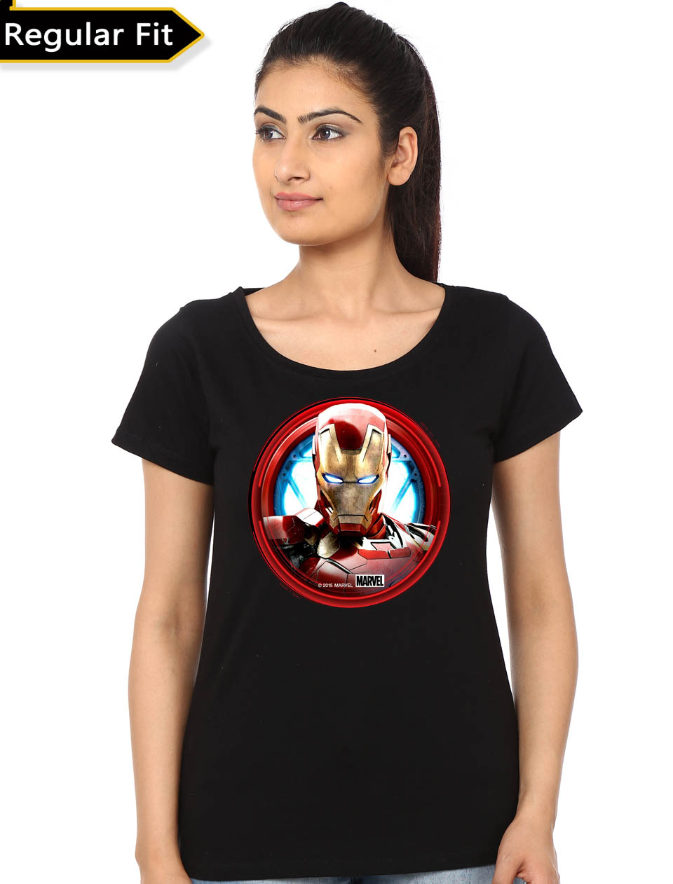 Ironman Arc Girl\'s Black T-Shirt Shirts | Swag