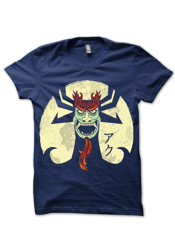 Samurai Jack Navy Blue Tee | Swag Shirts