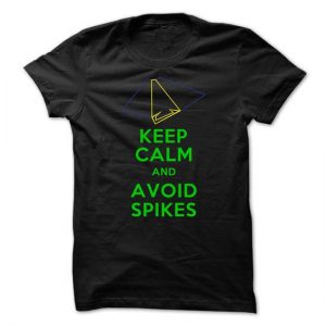 Avoid Spikes Black T-Shirt