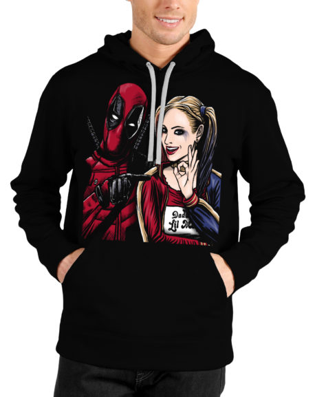 Harley-quinn And Deadpool Hoodie