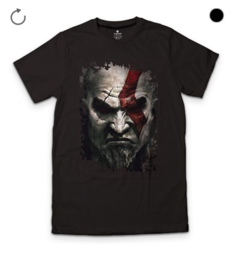 God Of War Kratos Black T-Shirt