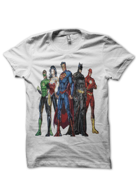 Justice League White T-Shirt
