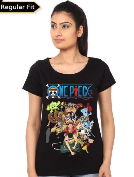 One Piece Black Girls T-Shirt