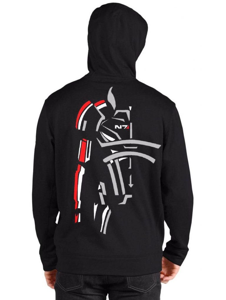 N7 Black Hoodie - Image 2