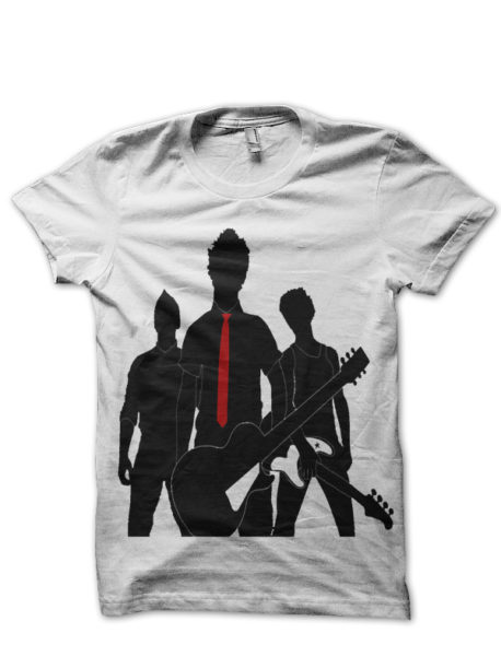 Green Day Band White T-Shirt