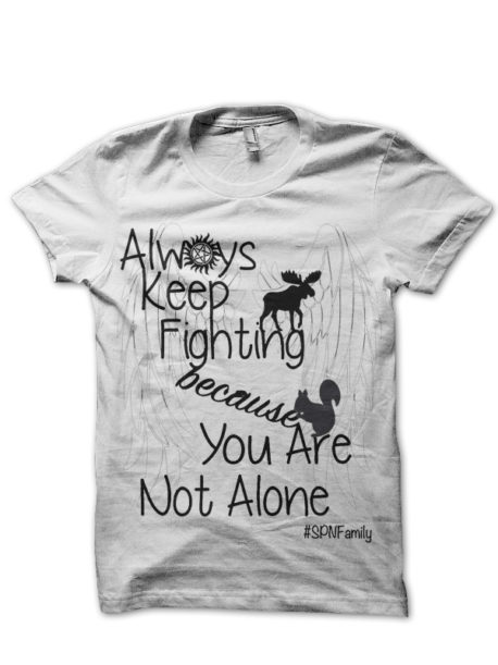 You Are Not Alone White Tee