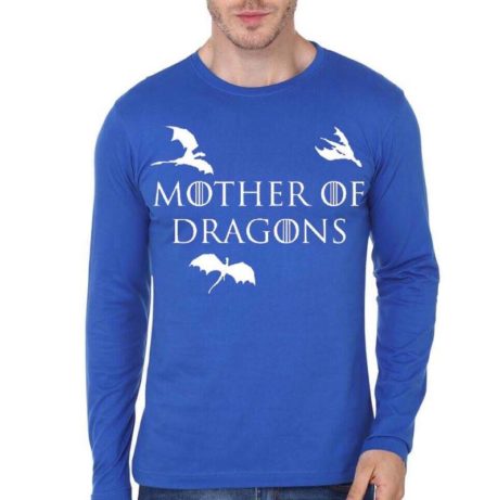 Mother Of  Dragons Blue Full Sleeve T-Shirt