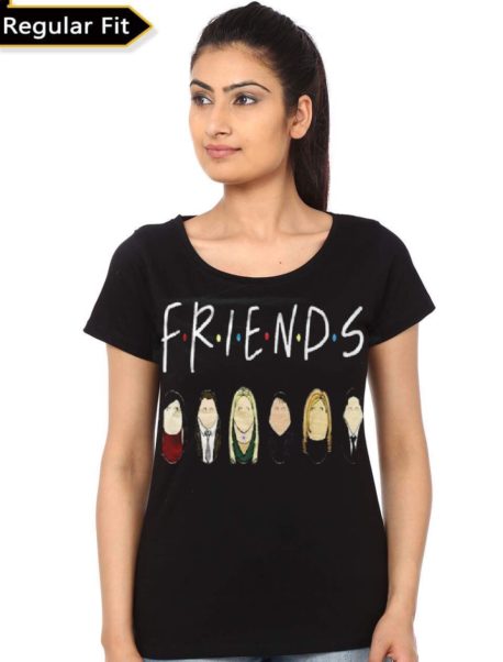 Friends Girls Black T-Shirt
