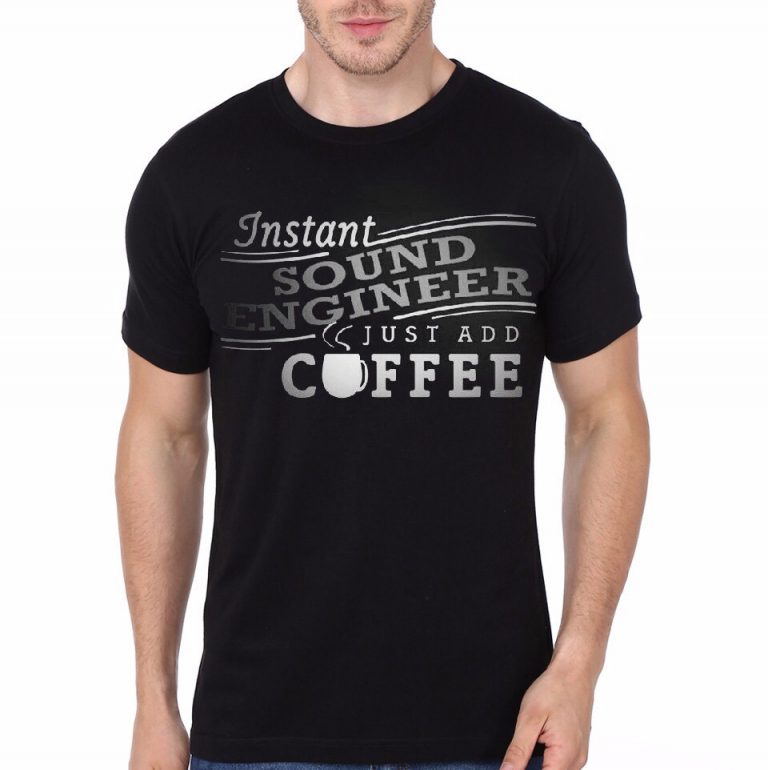 Engineer's Coffee Black T-Shirt