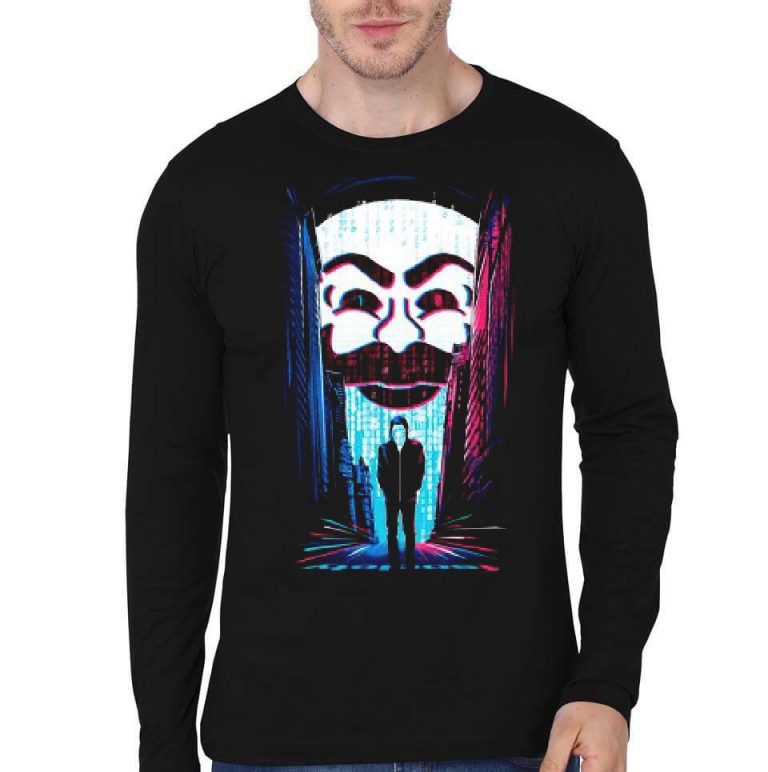 Mr. Robot Black Full Sleeve T-Shirt