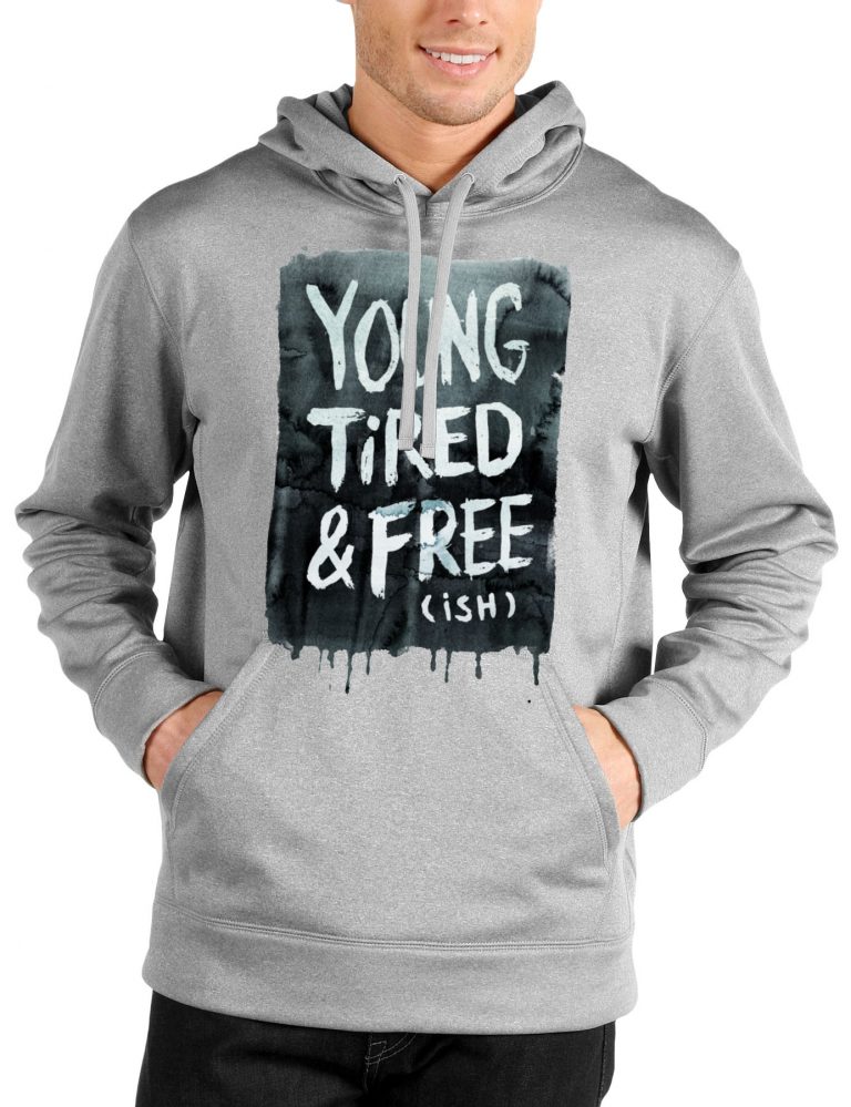 Rebel Grey Hooded Sweatshirt - Image 2