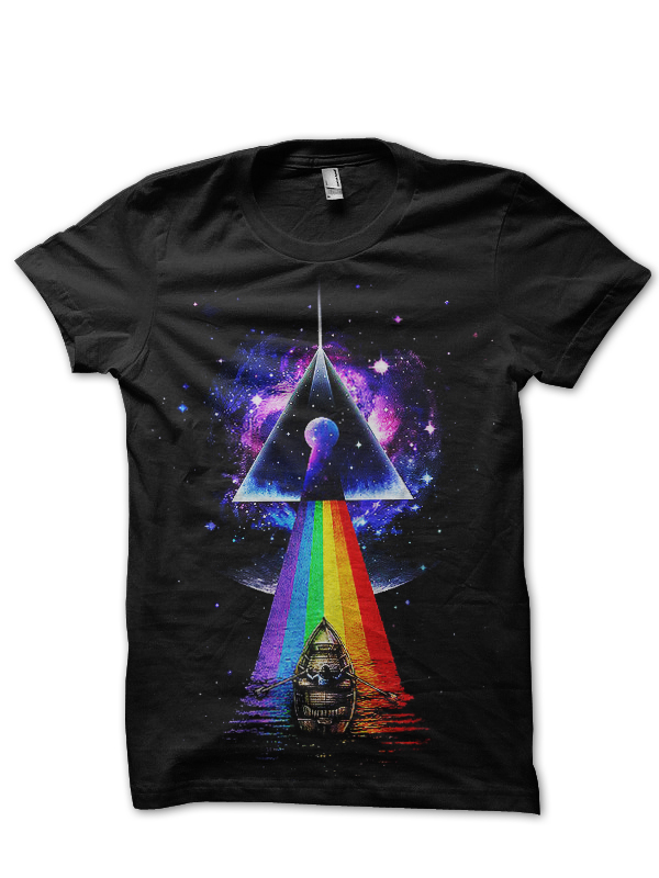 Pink Floyd Rainbow Black T-Shirt - Swag Shirts