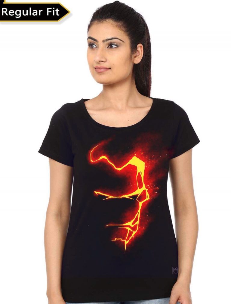 Iron Man Girl's Black T-Shirt