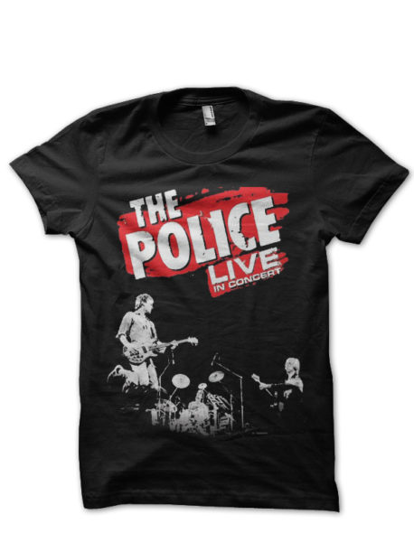 The Police Live Concert Black T-Shirt
