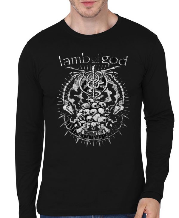 Lamb Of God American Metal Black T-Shirt - Image 3