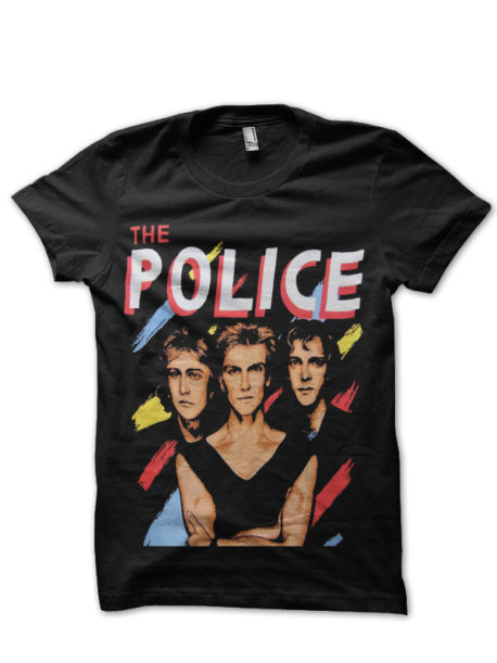 The Police Beach Towel Black T-Shirt