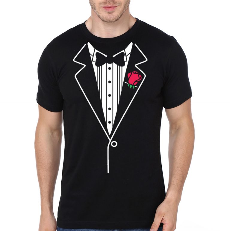 Tuxedo Tee Black T-Shirt