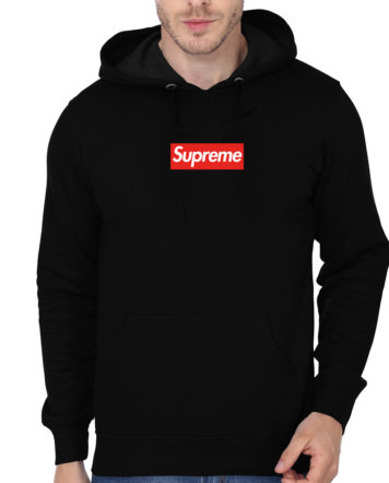 all black supreme hoodie