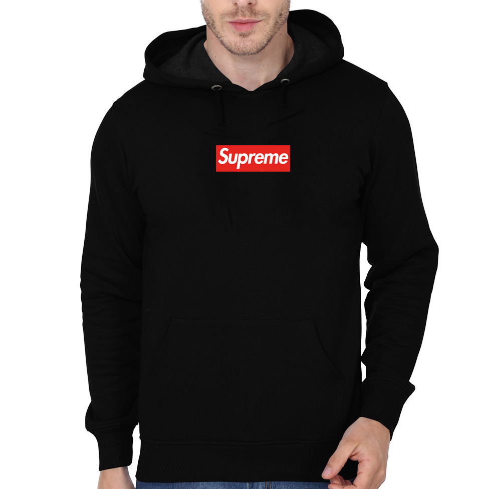 real black supreme hoodie