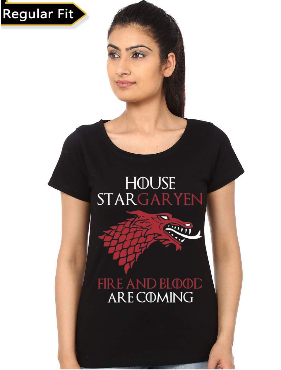 House Stargaryen Girl’s Black T-Shirt | Swag Shirts