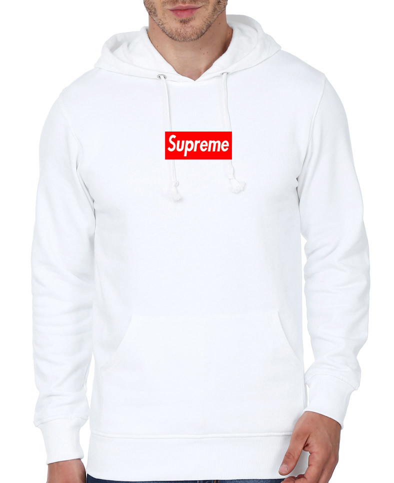 hoodie supreme white