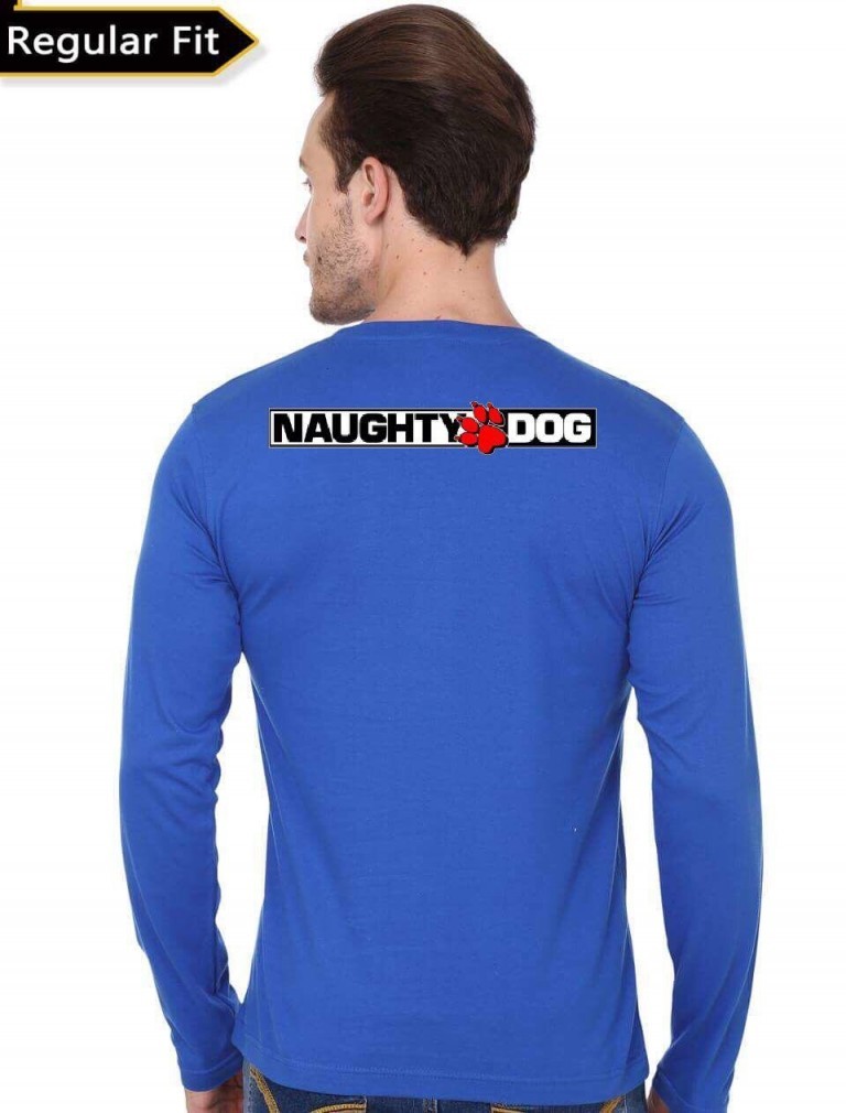 Uncharted Royal Blue Full Sleeve T-Shirt - Image 2