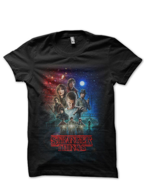 Stranger Things Black T-Shirt | Swag Shirts