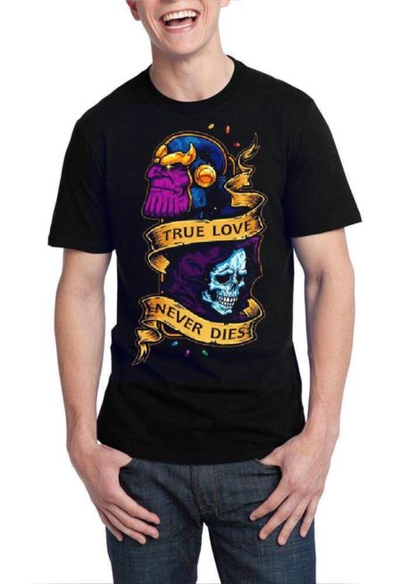Thanos And Death True Love Never Dies T-Shirt