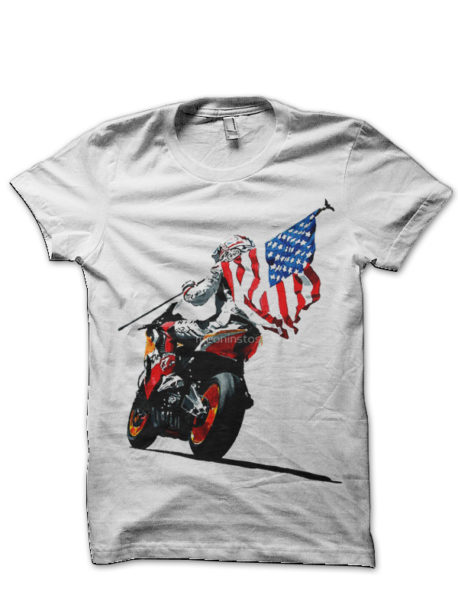 Moto Gp Racer White T-Shirt