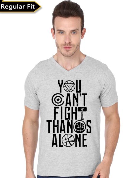 You Can’t Fight Thanos Alone V-Neck T-Shirt
