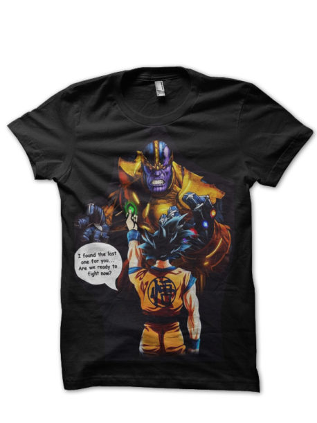 Goku Vs Thanos Black T-Shirt